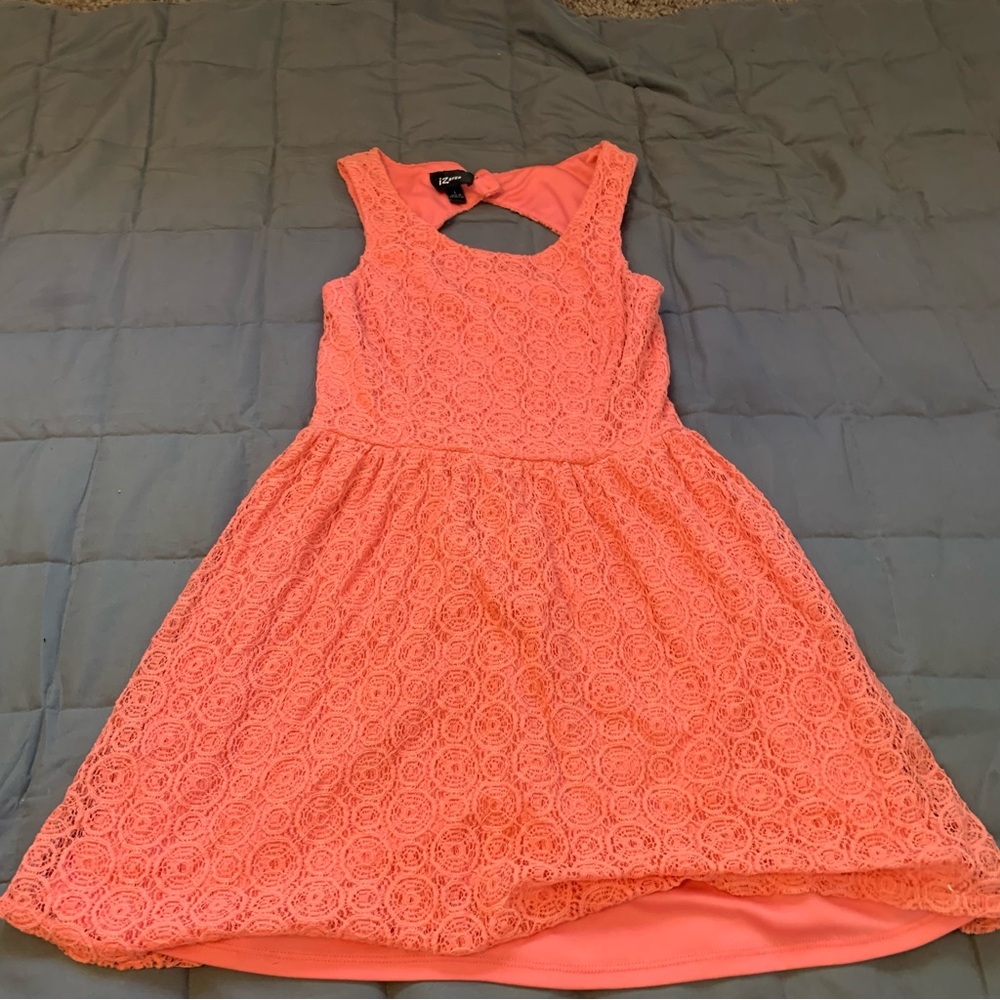 Coral Lace Dress